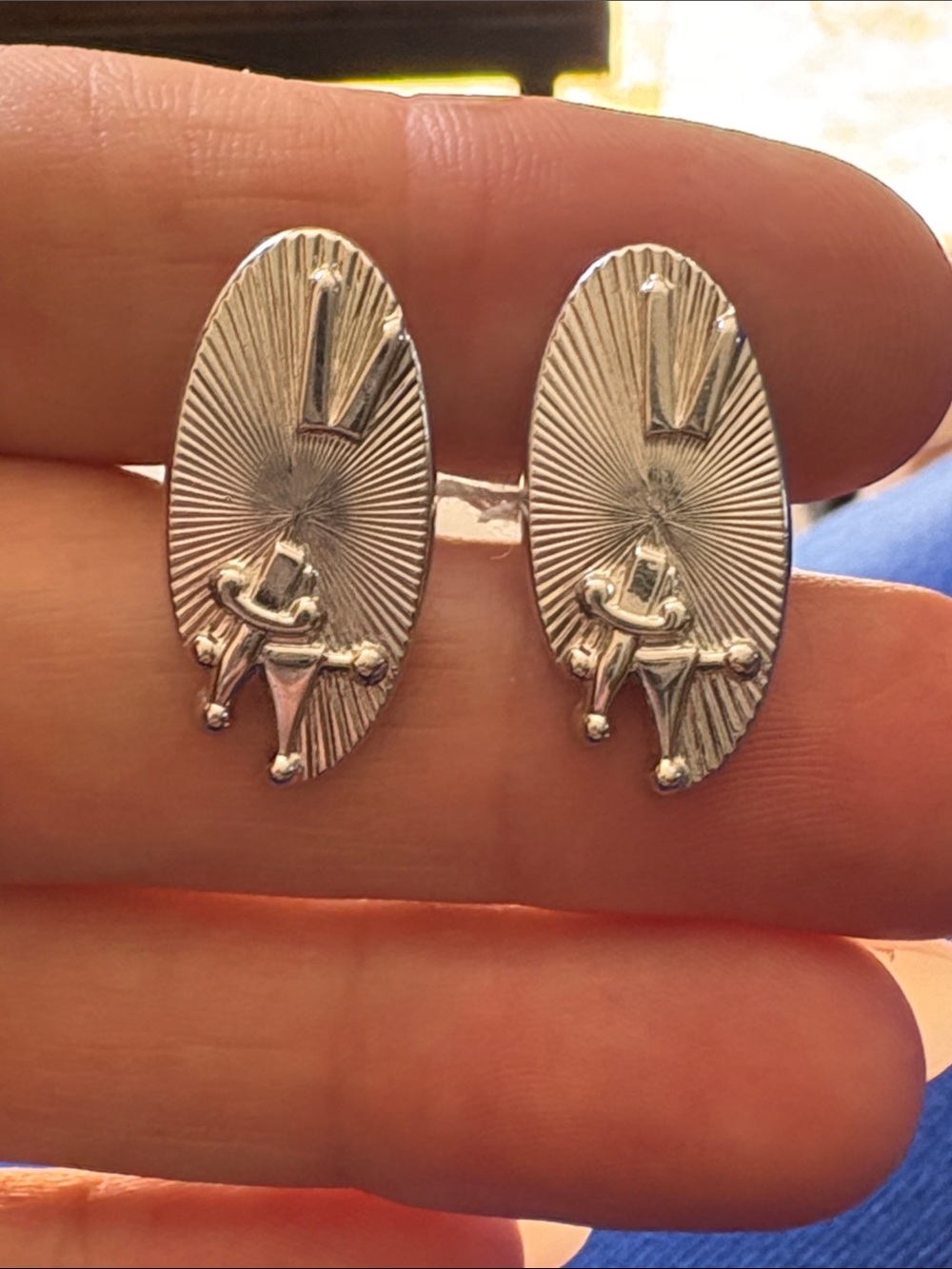 Vintage Swank Sword and Shield Cufflinks